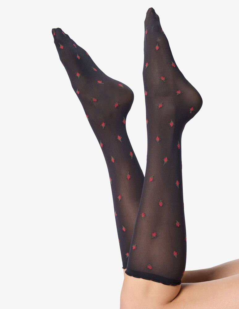 rinascente Oroblu Gambaletto Floral Roses