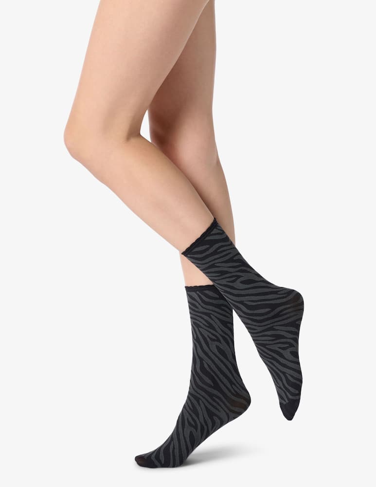 rinascente Oroblu Zebra print socks
