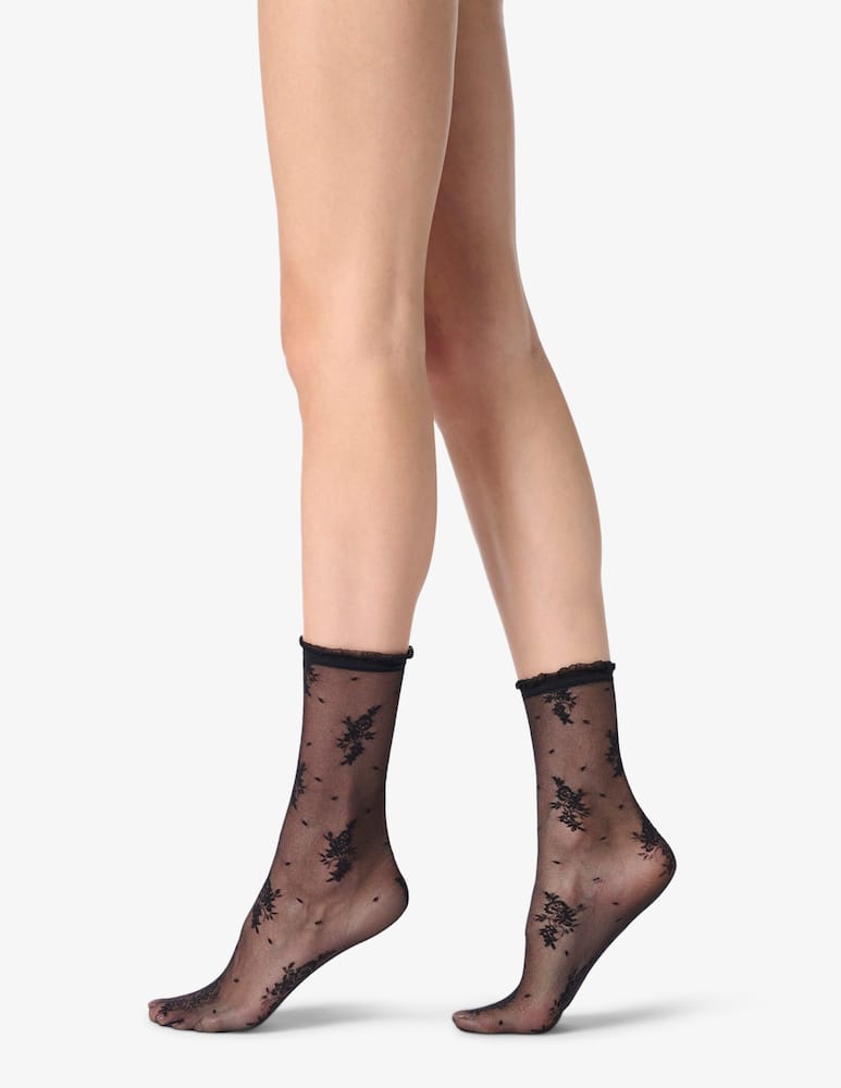rinascente Oroblu Lace floral socks