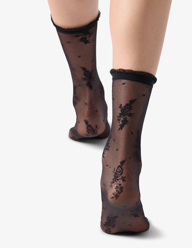 rinascente Oroblu Lace floral socks