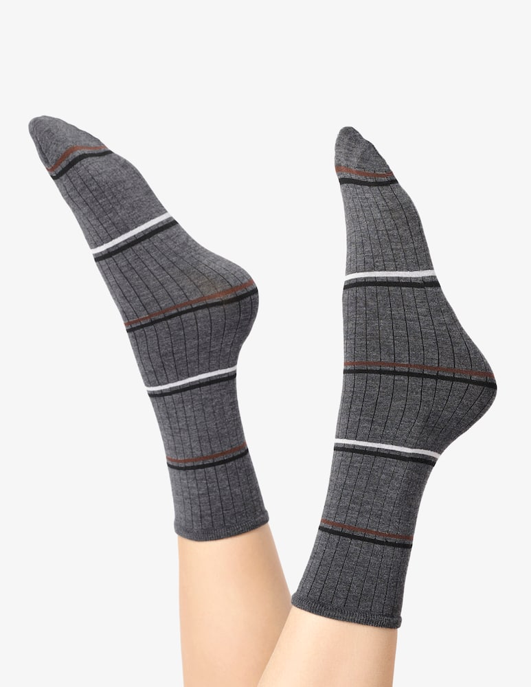 rinascente Oroblu Twins plain & stripes socks