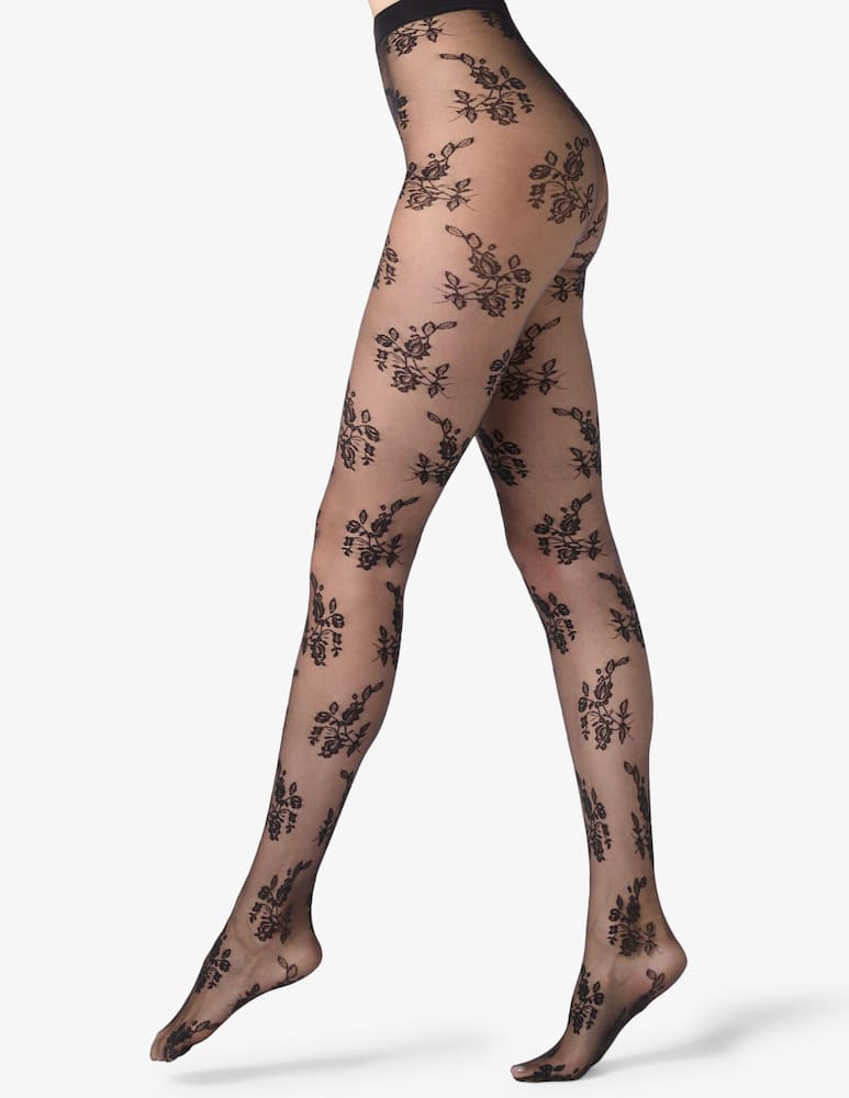 rinascente Oroblu Collant fantasia floreale Ethereal