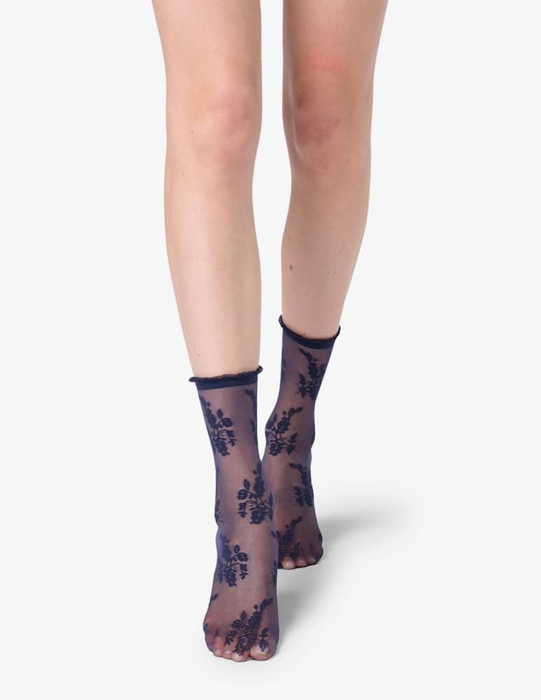 rinascente Oroblu Ethereal floral ankle socks