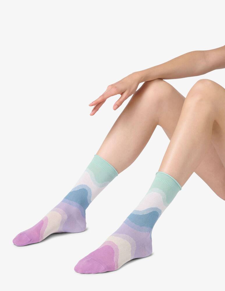 rinascente Oroblu Calzini waves fantasia