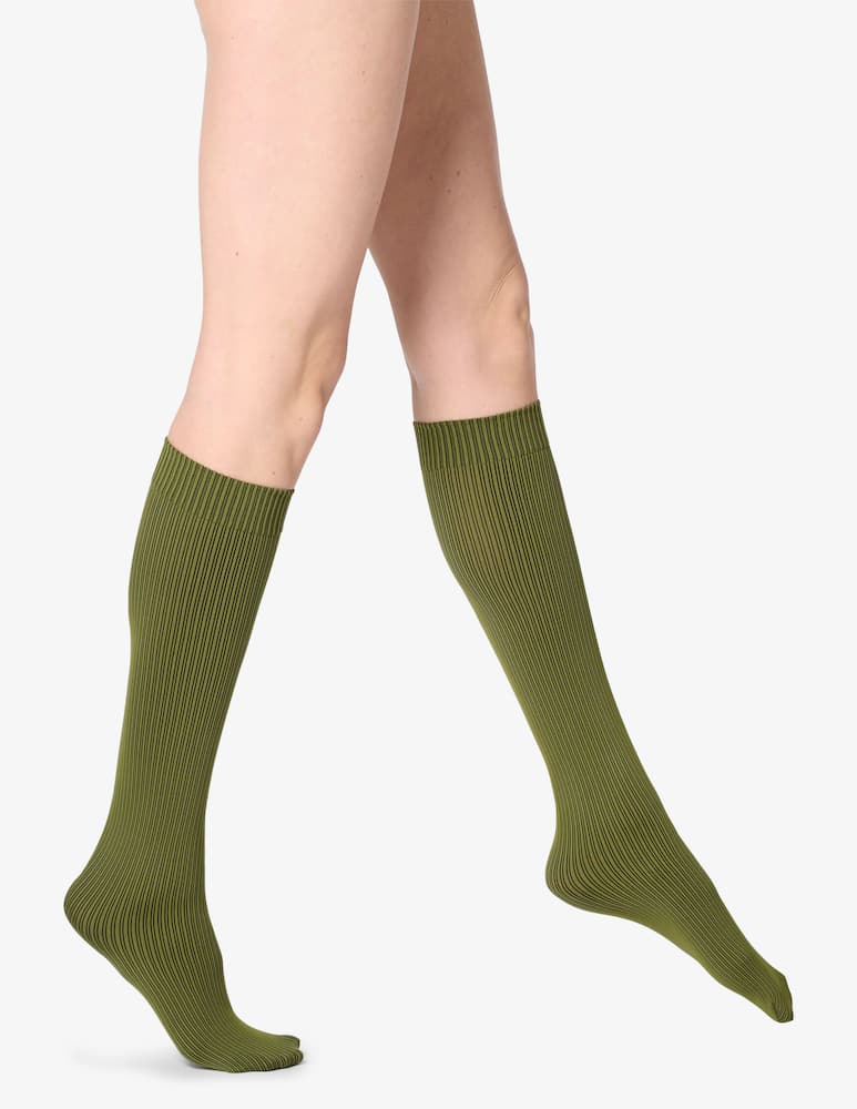 rinascente Oroblu Vertical rib knee-high socks