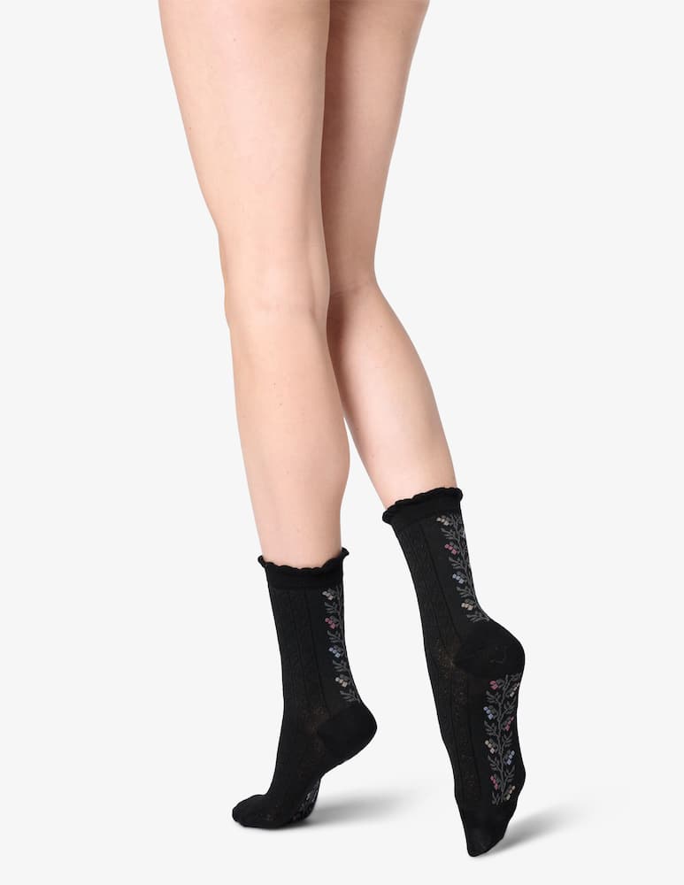 Oroblu Floral band socks - picture 1 Oroblu Floral band socks - picture 1