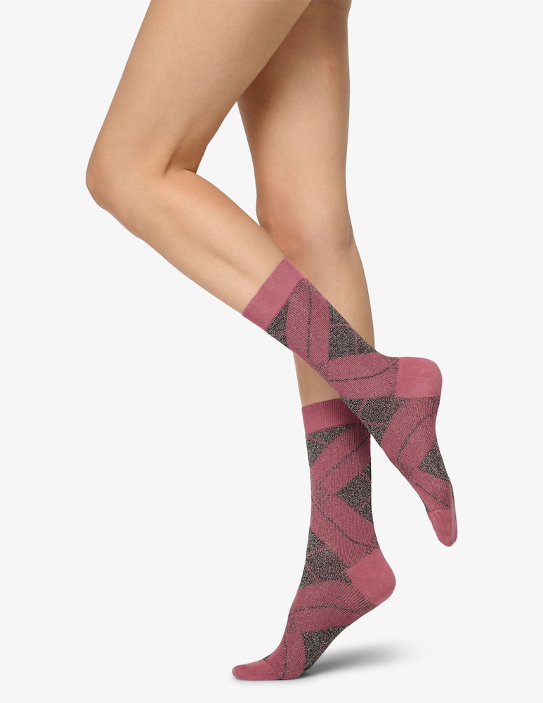 rinascente Oroblu Shiny check socks