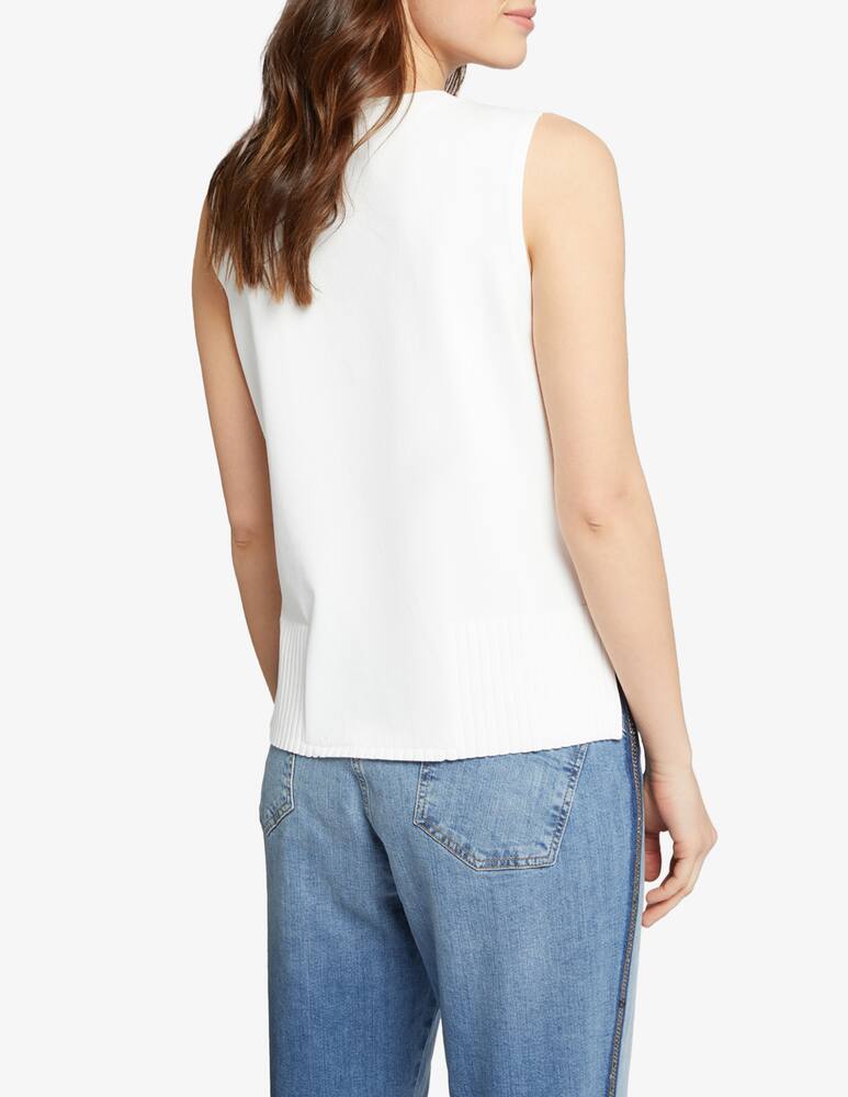 rinascente Elena Mirò Maglia senza maniche con coste al fondo