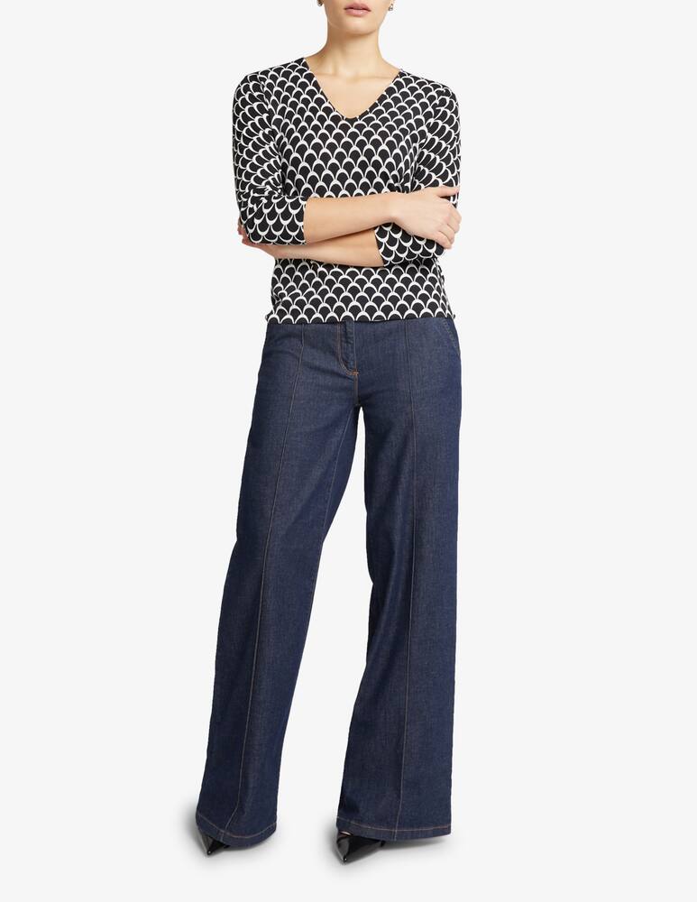 Elena Mirò Jeans a palazzo in cotone stretch - immagine 2 Elena Mirò Jeans a palazzo in cotone stretch - immagine 2