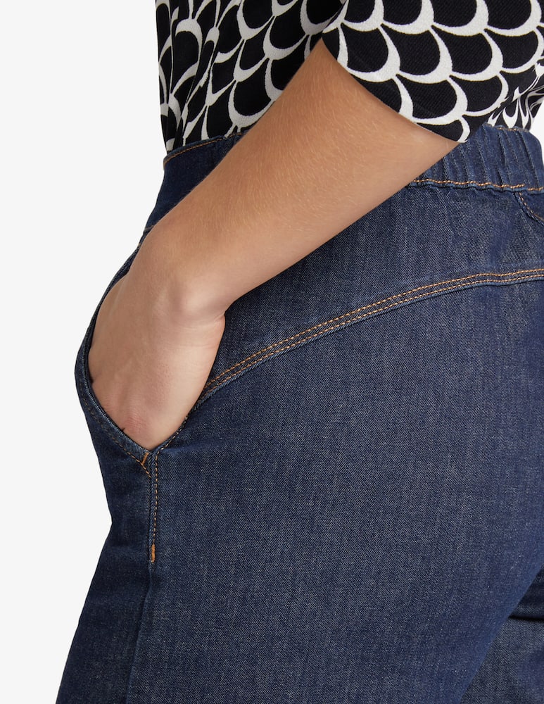 Elena Mirò Jeans a palazzo in cotone stretch - immagine 5 Elena Mirò Jeans a palazzo in cotone stretch - immagine 5