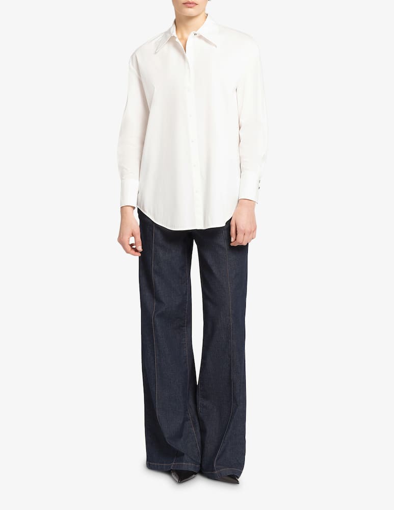 rinascente Elena Mirò Long stretch cotton shirt