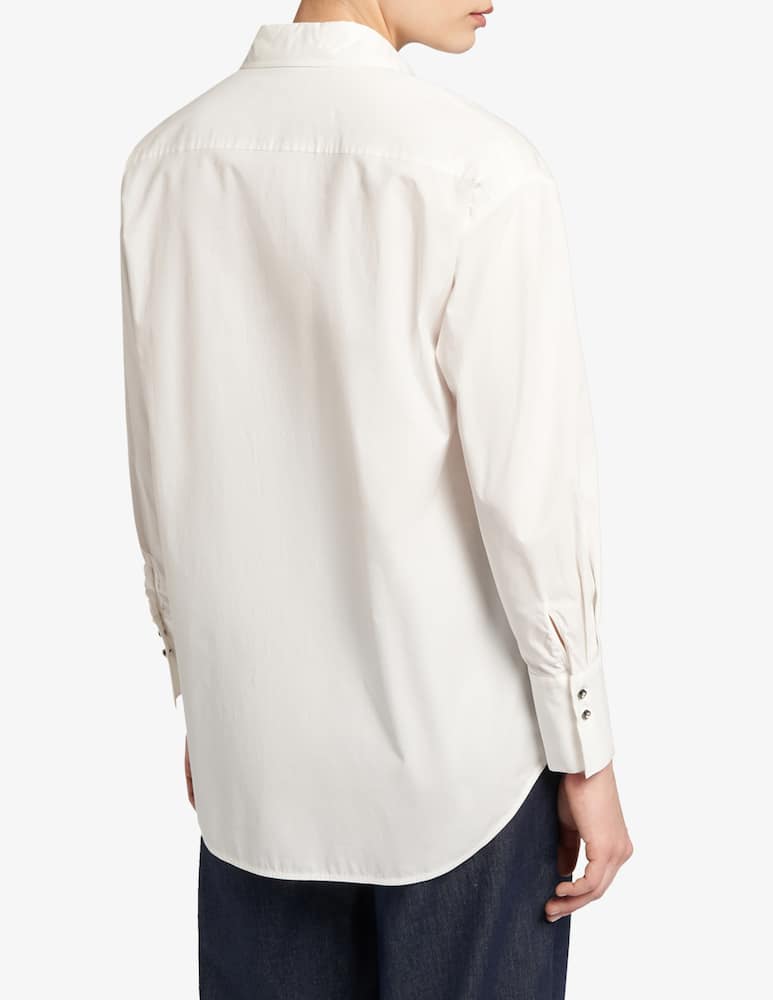rinascente Elena Mirò Long stretch cotton shirt