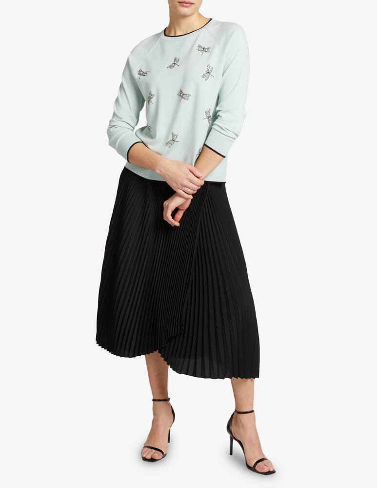 rinascente Elena Mirò Pleated wraparound skirt
