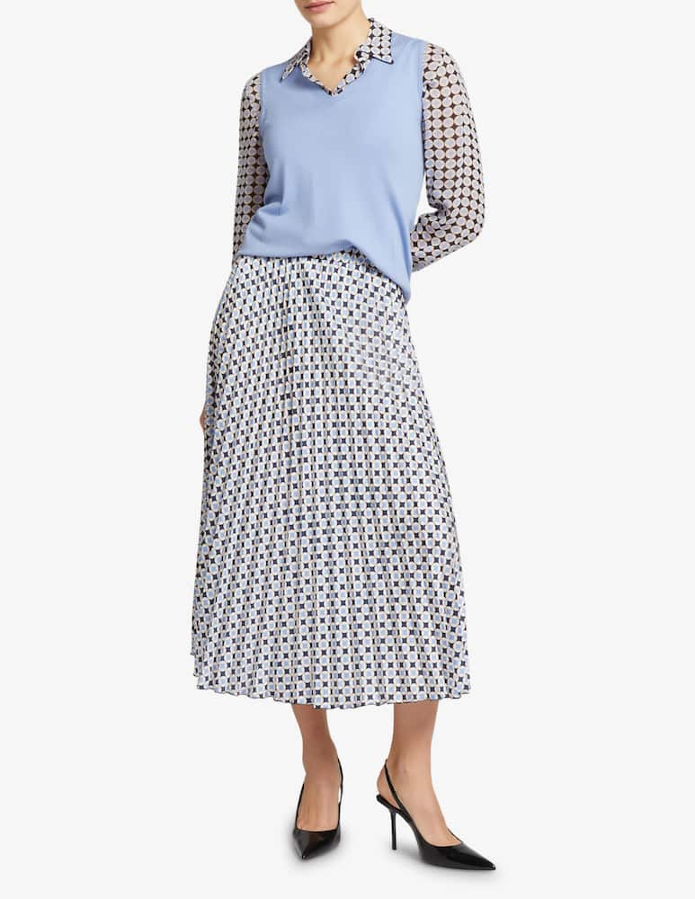 rinascente Elena Mirò Printed pleated skirt
