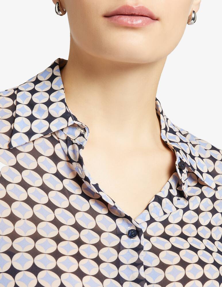 Elena Mirò Printed viscose shirt - picture 3 Elena Mirò Printed viscose shirt - picture 3