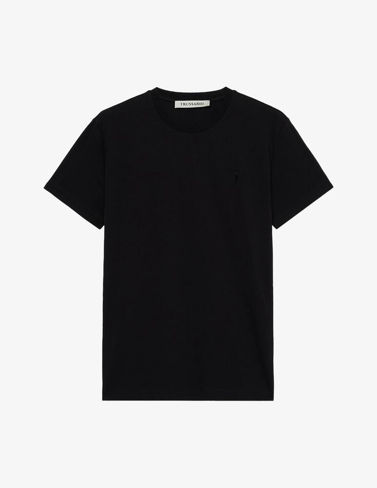 Trussardi T-shirt slim loghino - immagine 1