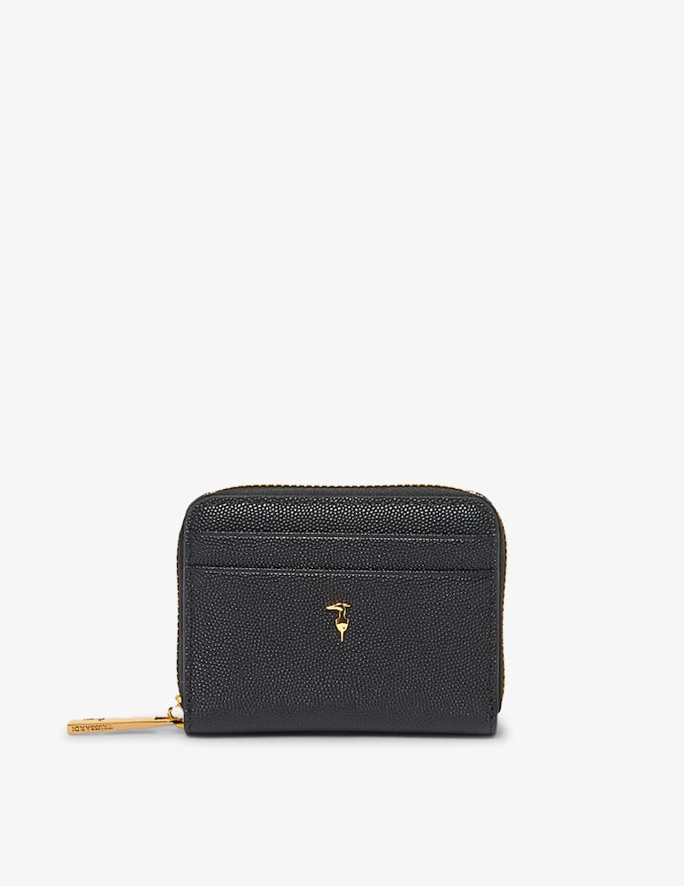 rinascente Trussardi Ziparound grain wallet