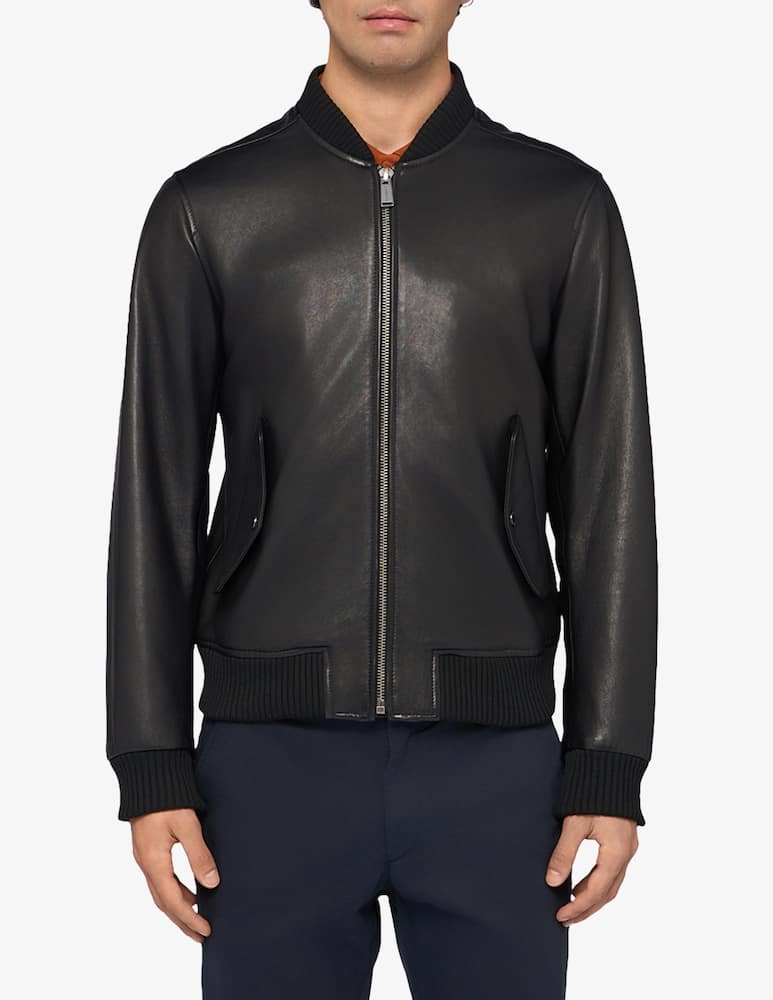 rinascente Trussardi Bomber leather jacket