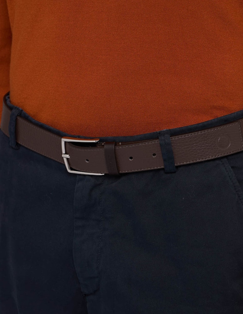 rinascente Trussardi Pebbled leather belt