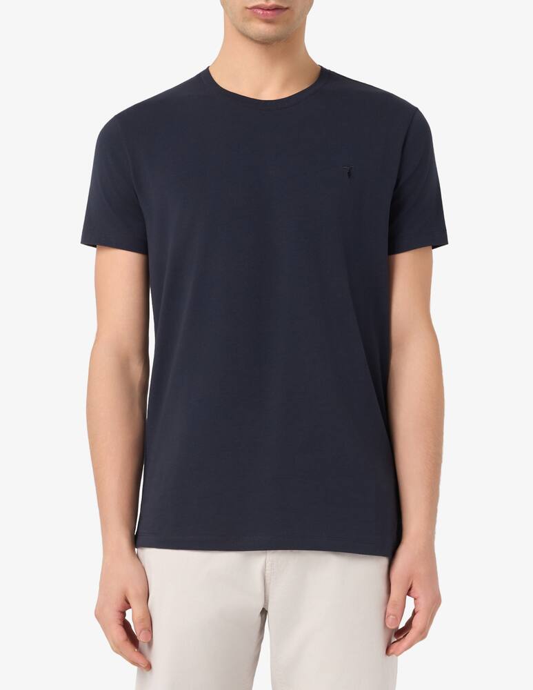 Trussardi T-shirt in cotone stretch slim fit - immagine 1 Trussardi T-shirt in cotone stretch slim fit - immagine 1
