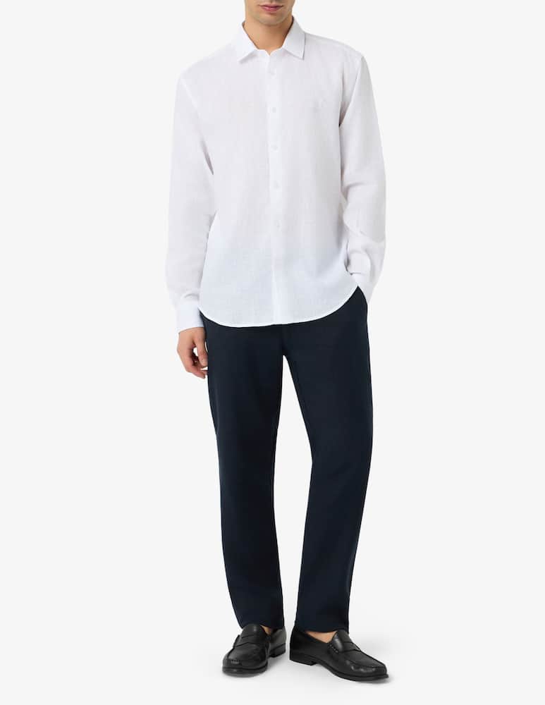 Trussardi Camicia in lino regular fit - immagine 2 Trussardi Camicia in lino regular fit - immagine 2