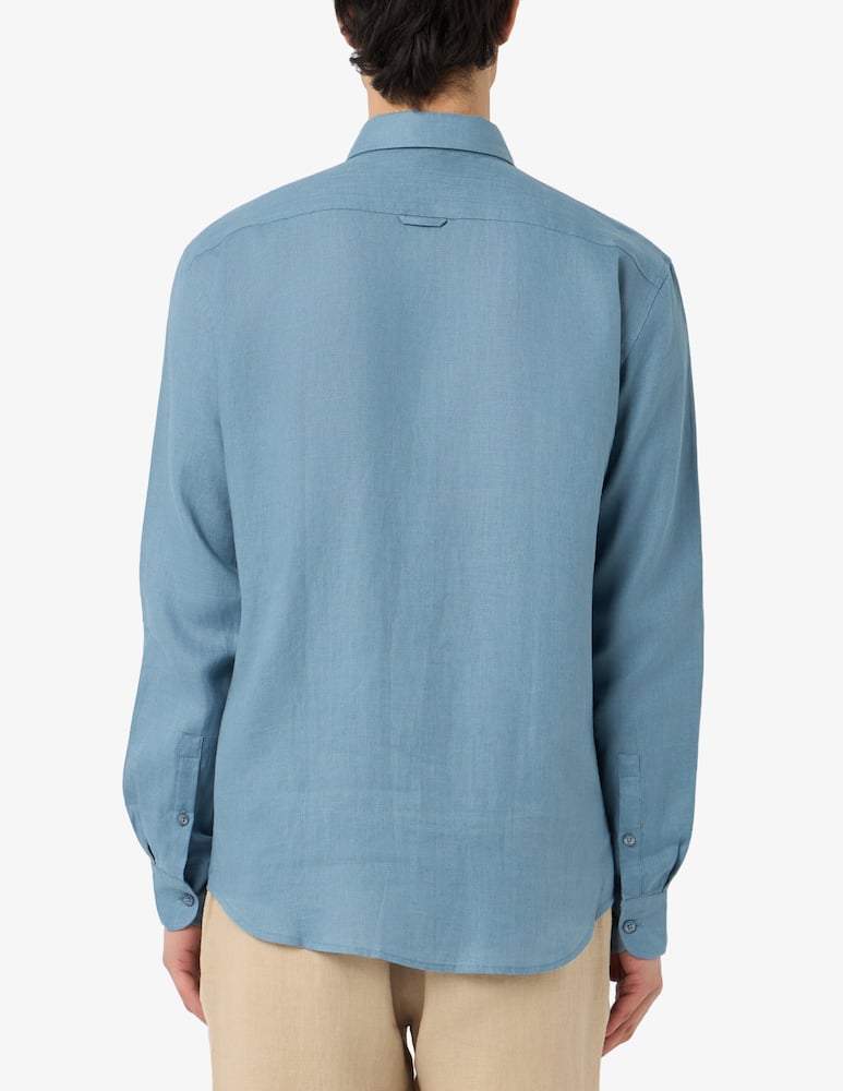 Trussardi Linen long sleeve shirt - picture 3 Trussardi Linen long sleeve shirt - picture 3