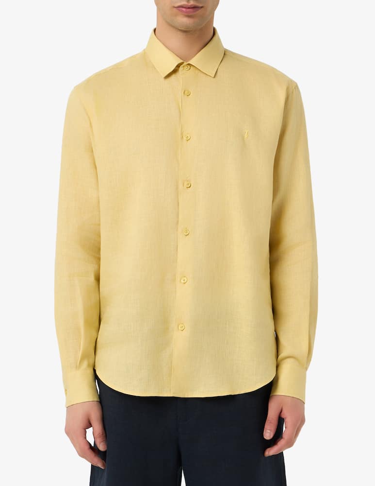rinascente Trussardi Linen long-sleeve shirt