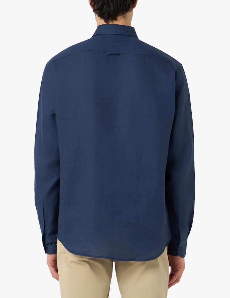 rinascente Trussardi Camicia in lino regular fit