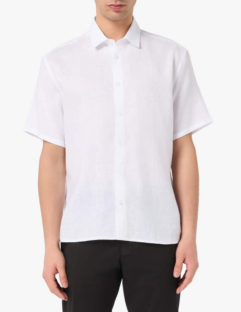 rinascente Trussardi Linen short sleeve shirt