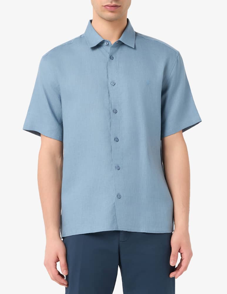 rinascente Trussardi Linen short sleeve shirt