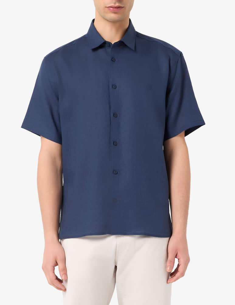 rinascente Trussardi Camicia in lino regular fit