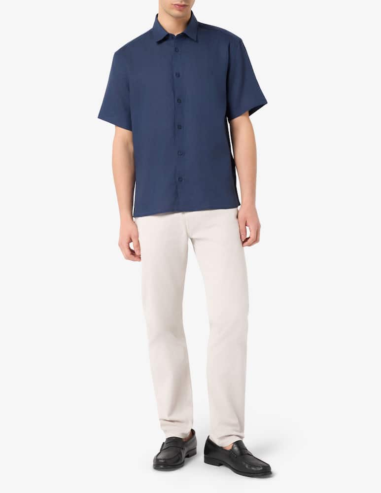 rinascente Trussardi Camicia in lino regular fit