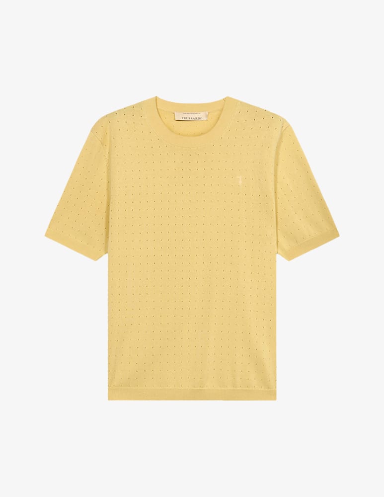 rinascente Trussardi Perforated knit t-shirt