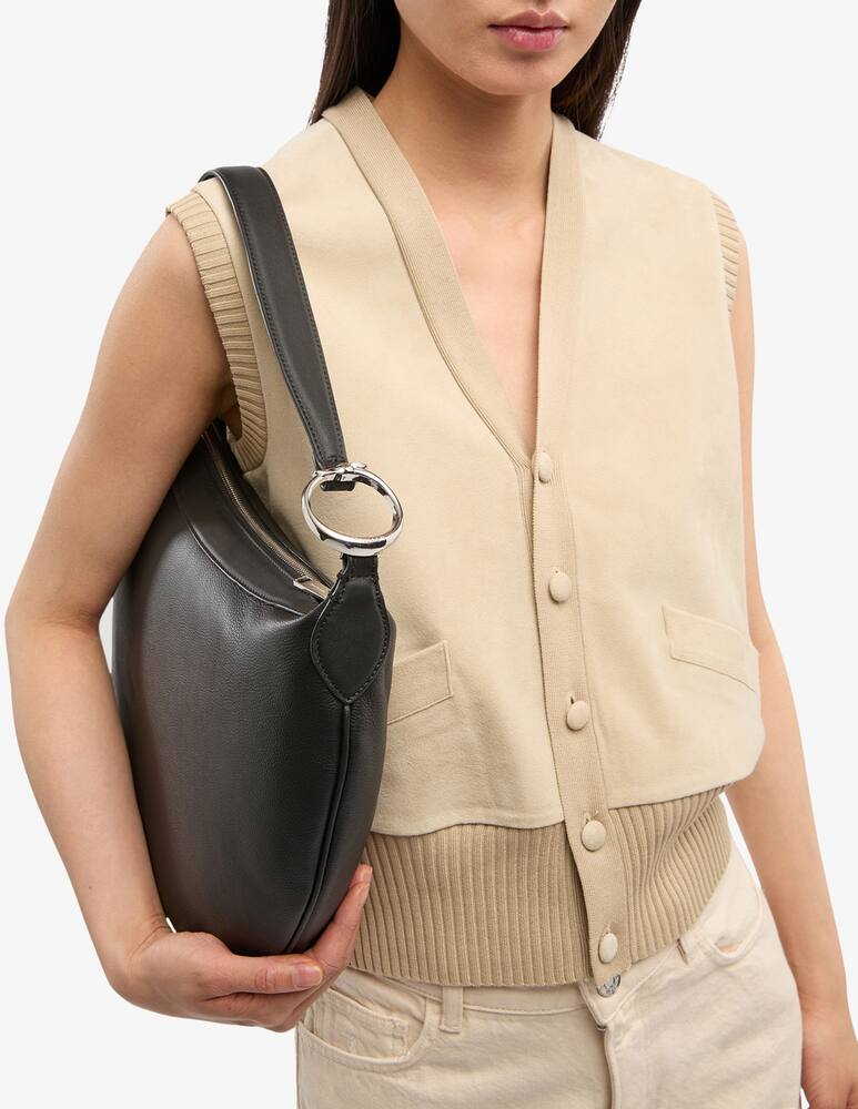 rinascente Trussardi Borsa hobo in pelle martellata