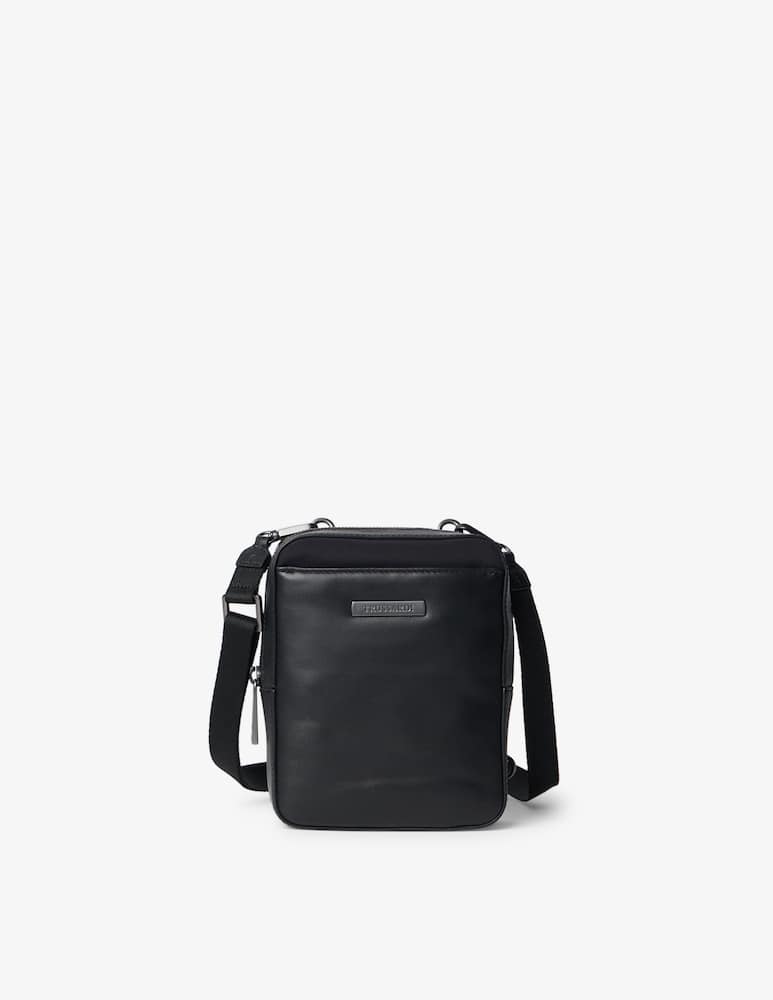 rinascente Trussardi Travel nylon leather reporter