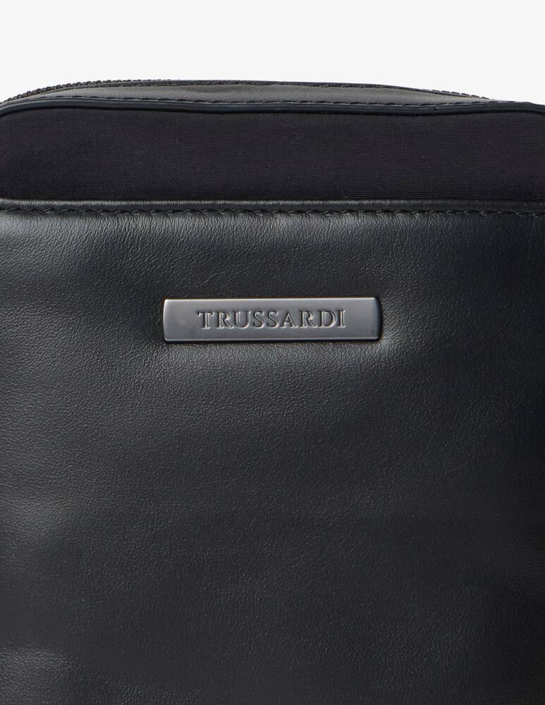 rinascente Trussardi Travel nylon leather reporter
