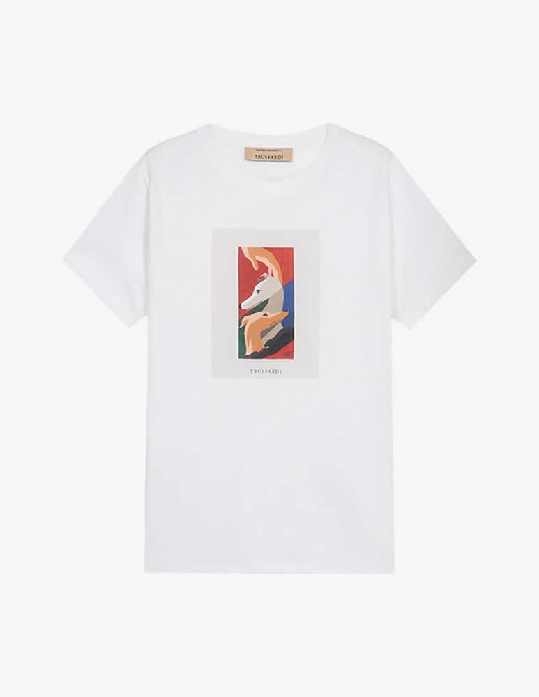rinascente Trussardi T-shirt regular fit con stampa vintage