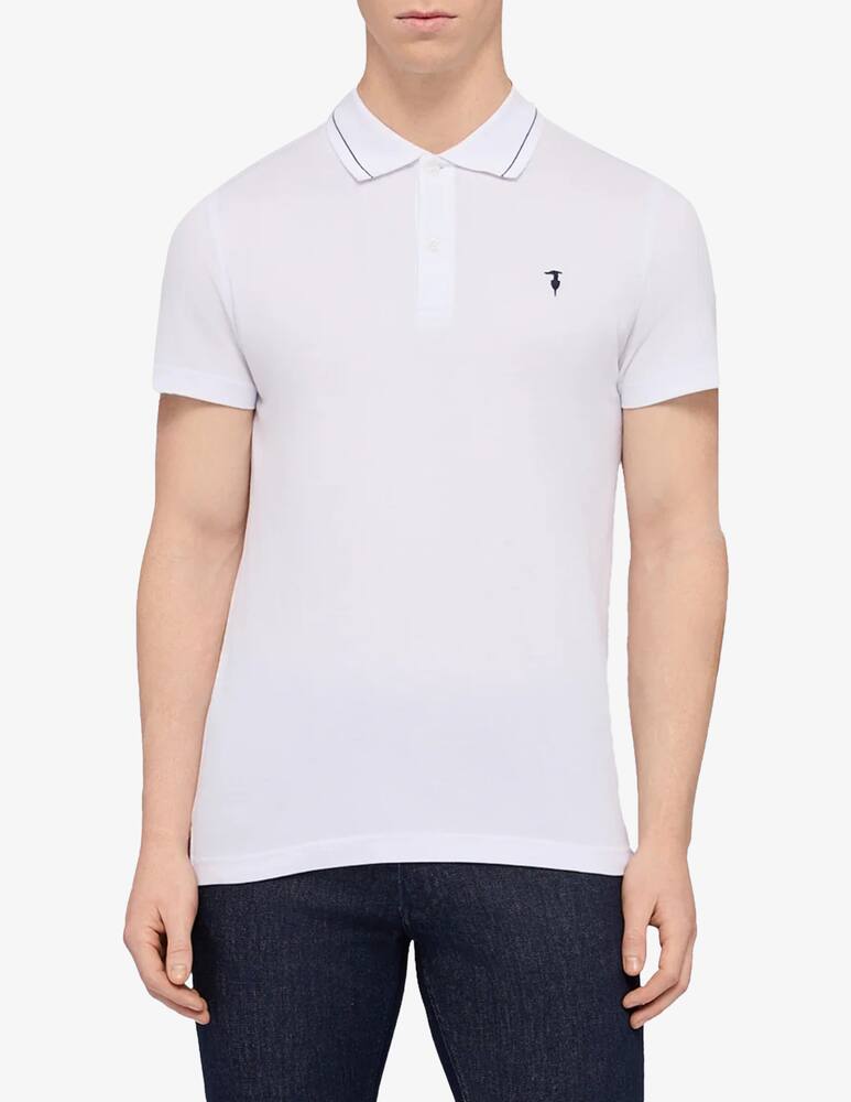 rinascente Trussardi Piqué polo shirt with contrast collar