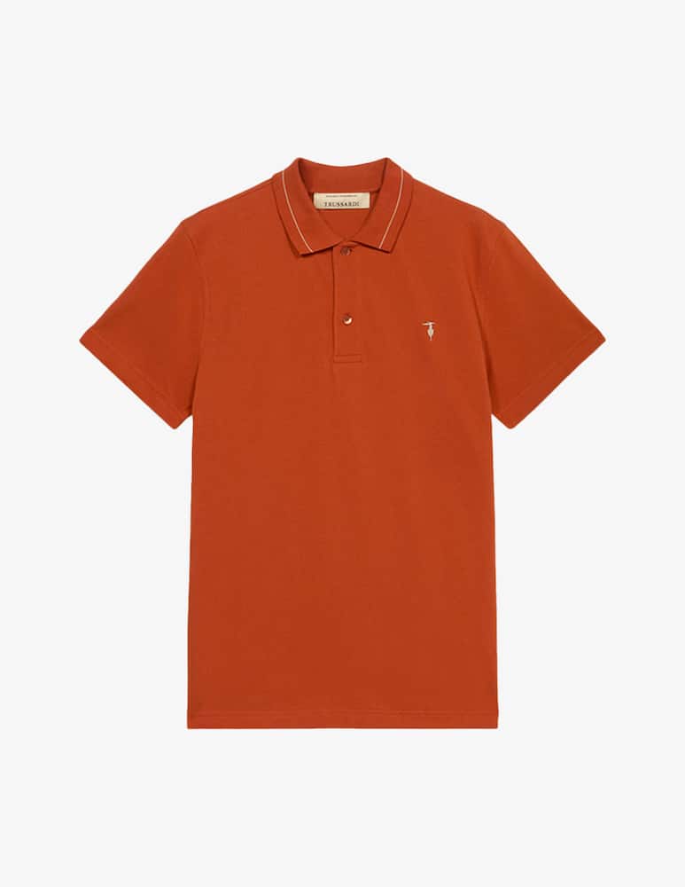 rinascente Trussardi Polo piquet righe collo