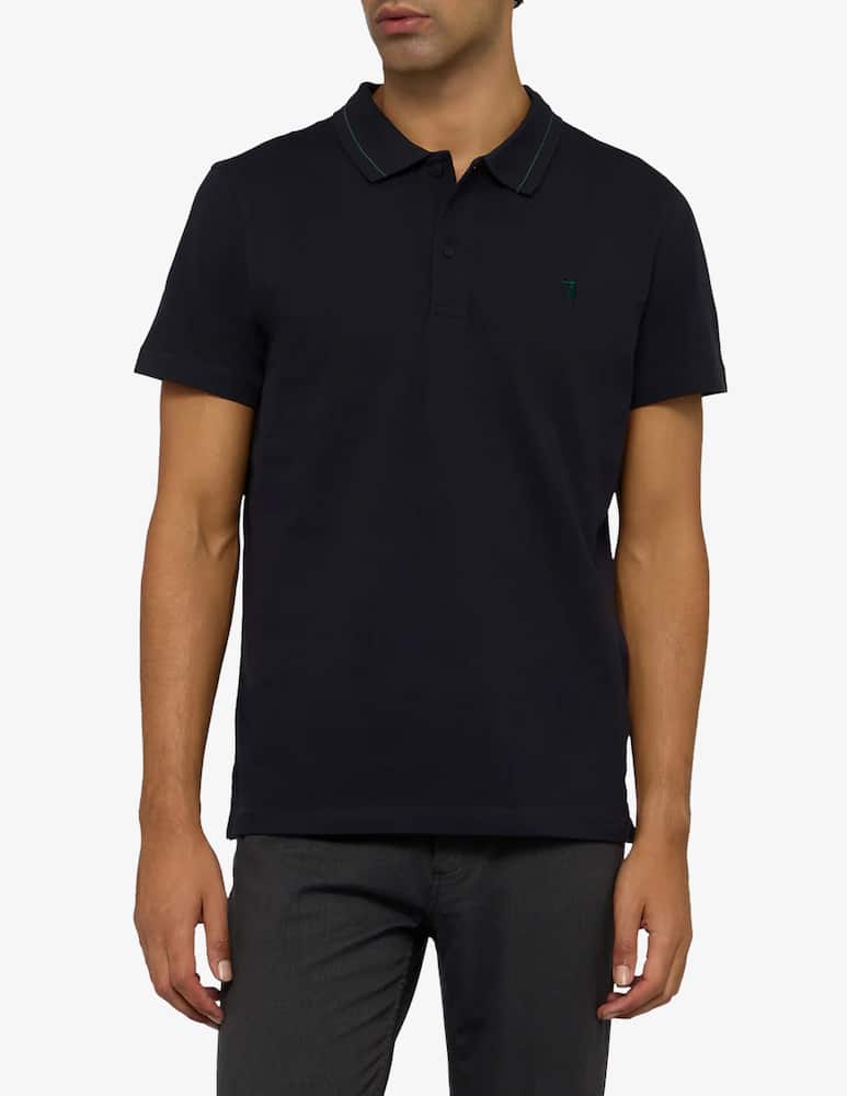 rinascente Trussardi Polo piquet righe collo