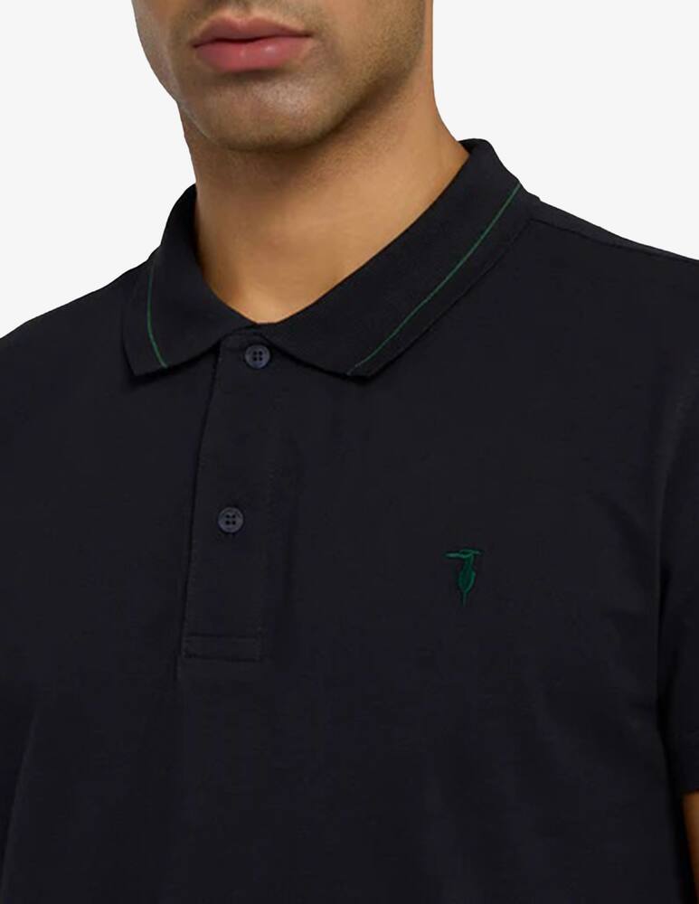 rinascente Trussardi Polo piquet righe collo