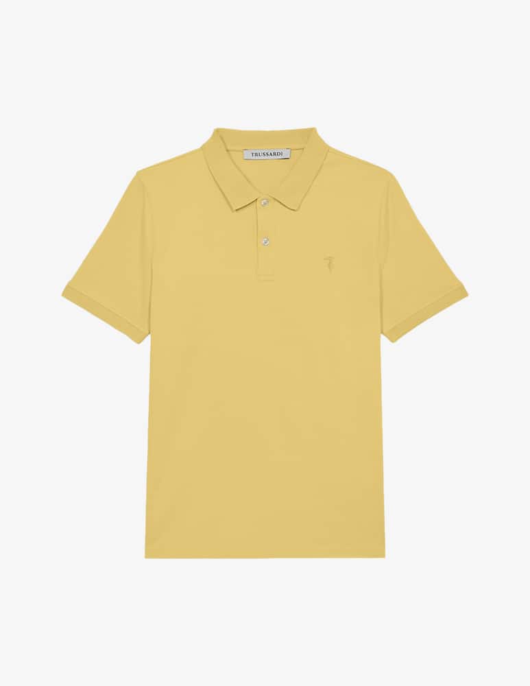 Trussardi Piqué stretch polo shirt - picture 1 Trussardi Piqué stretch polo shirt - picture 1