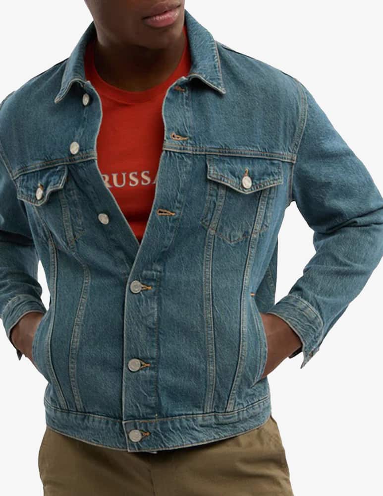 Trussardi Giacca trucker in jeans vintage - immagine 2
