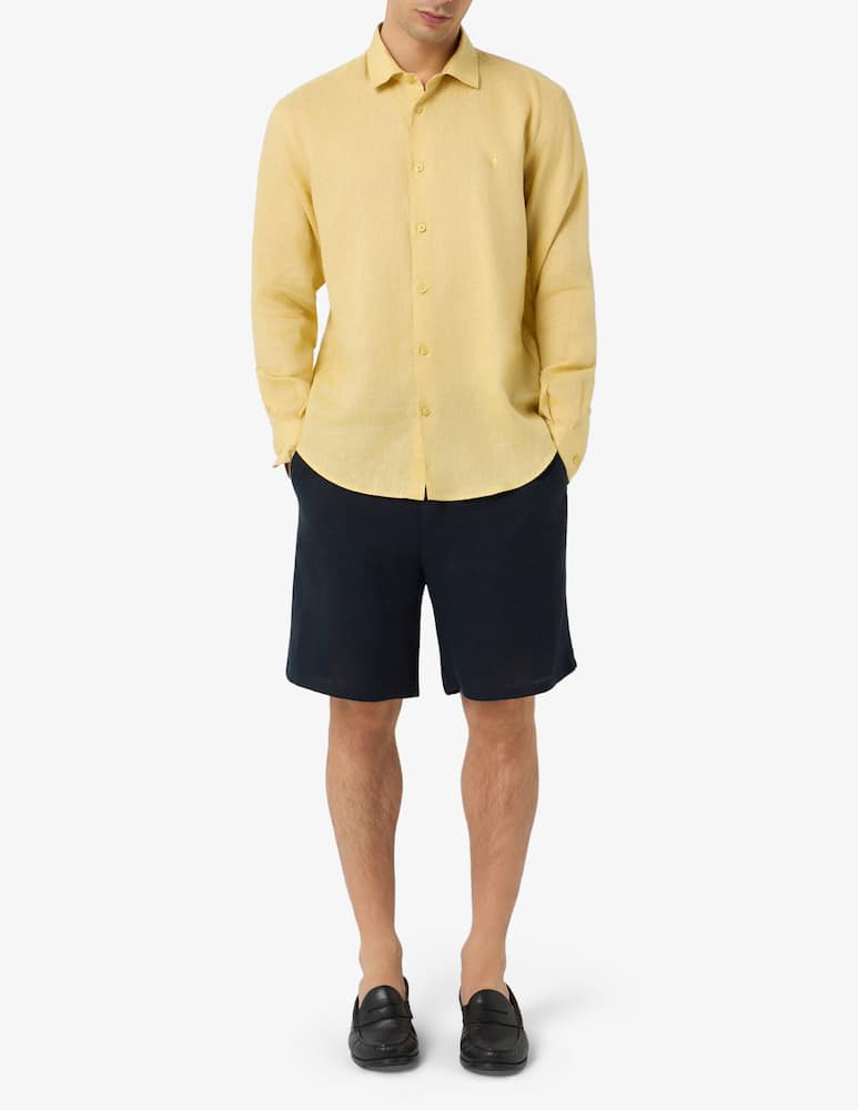 Trussardi Bermuda in lino con mezza coulisse - immagine 2 Trussardi Bermuda in lino con mezza coulisse - immagine 2