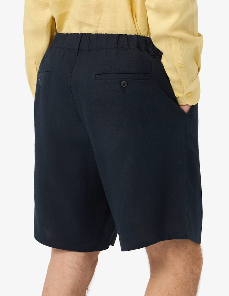Trussardi Bermuda in lino con mezza coulisse - immagine 4 Trussardi Bermuda in lino con mezza coulisse - immagine 4