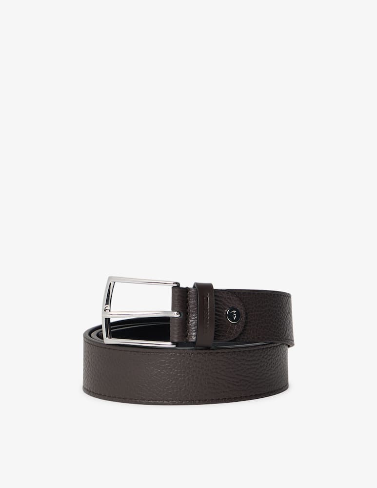 rinascente Trussardi Grained leather belt
