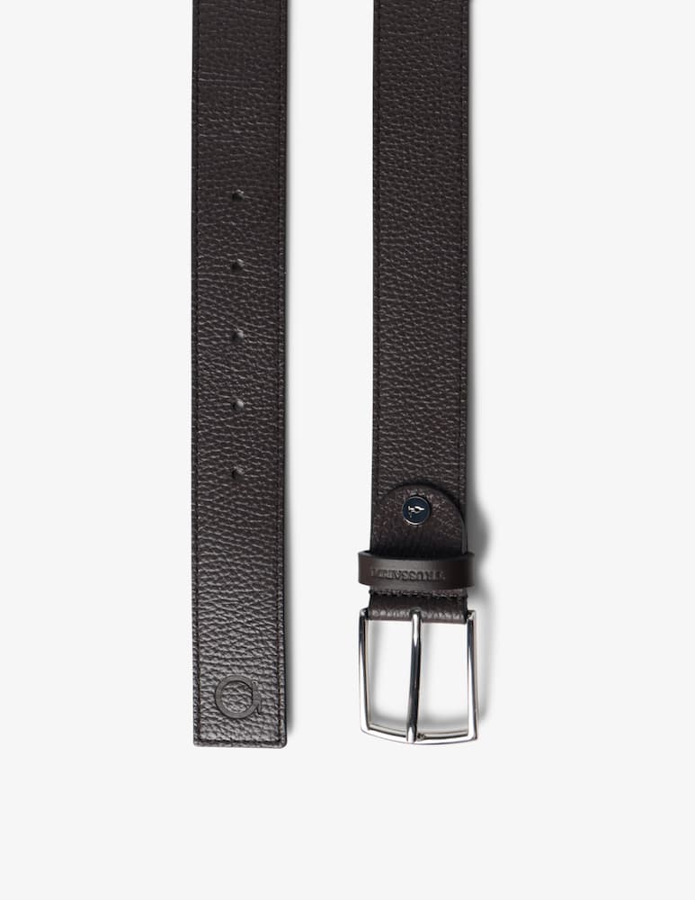 rinascente Trussardi Grained leather belt