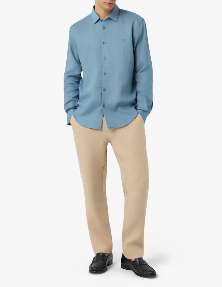 rinascente Trussardi Pantaloni chino in lino coulisse