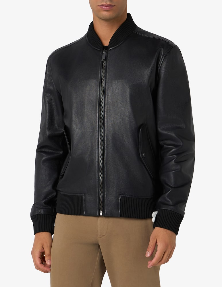 Trussardi Leather bomber jacket - picture 5 Trussardi Leather bomber jacket - picture 5