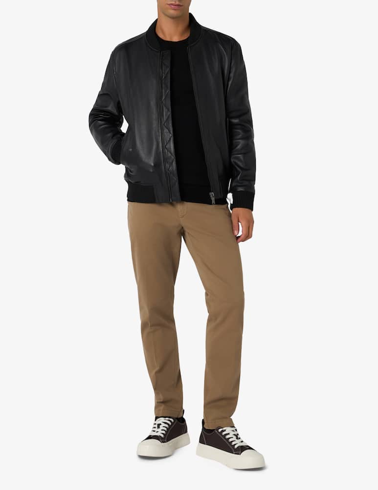 Trussardi Leather bomber jacket - picture 6 Trussardi Leather bomber jacket - picture 6